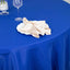 Premium Polyester 132" Round Tablecloth Royal Blue - Seamless 220GSM Wrinkle-Resistant Table Cover