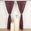 2 Pack Burgundy Polyester Event Curtain Drapes, 10ftx8ft Backdrop Event Panels With Rod Pockets 130 GSM