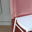 Velvet Chair Back Slipcover for Chiavari Chairs Dusty Rose - Soft and Smooth Solid Chair Back Cover Cap