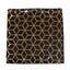 Set Of 4 18" Black Gold Foil Geometric Print Throw Pillow Covers, Velvet Square Sofa Cushion Covers