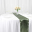 Satin 12"x108" Table Runner Dusty Sage Green - Stylish Table Linen