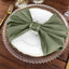 5 Pack Polyester 20"x20" Napkins Dusty Sage Green - Wrinkle Resistant & Easy Care Cloth Napkins