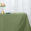 Premium Polyester 90"x132" Rectangle Tablecloth Dusty Sage Green - Seamless 220GSM Stain-Resistant Table Cover