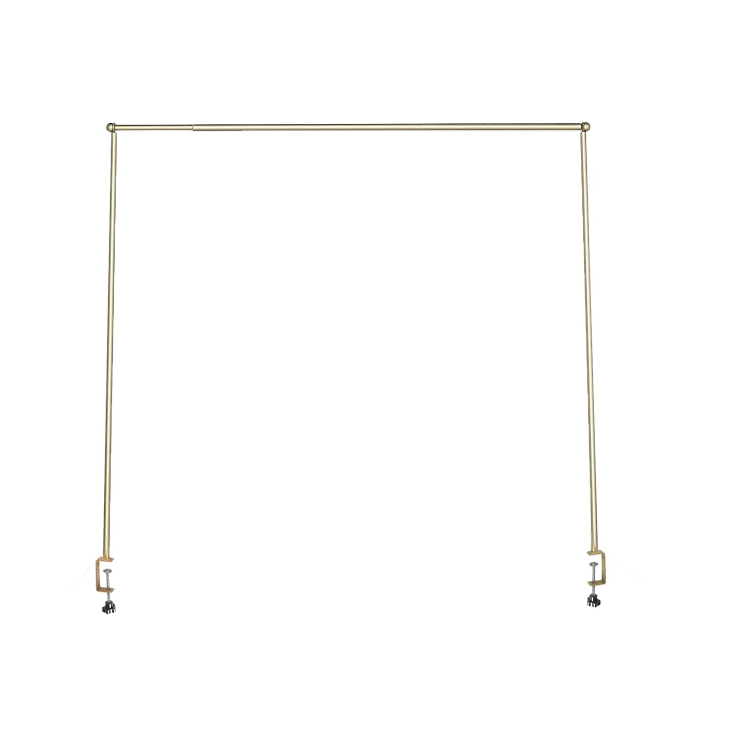 Over The Table Metal Rod Stand with Clamps Gold for Exquisite Event Setup & Decor 42"