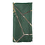 5 Pack Polyester 20"x20" Napkins Hunter Emerald Green with Gold Geometric Foil Pattern - Modern Reusable Dinner Napkins