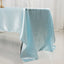 Satin Rectangular 60"x126" Tablecloth Light Blue - Smooth and Lustrous Table Cover