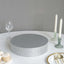 Metal Pedestal Cake Stand Round Design with Rhinestones Silver - Cupcake Holder and Dessert Table Centerpiece 14"