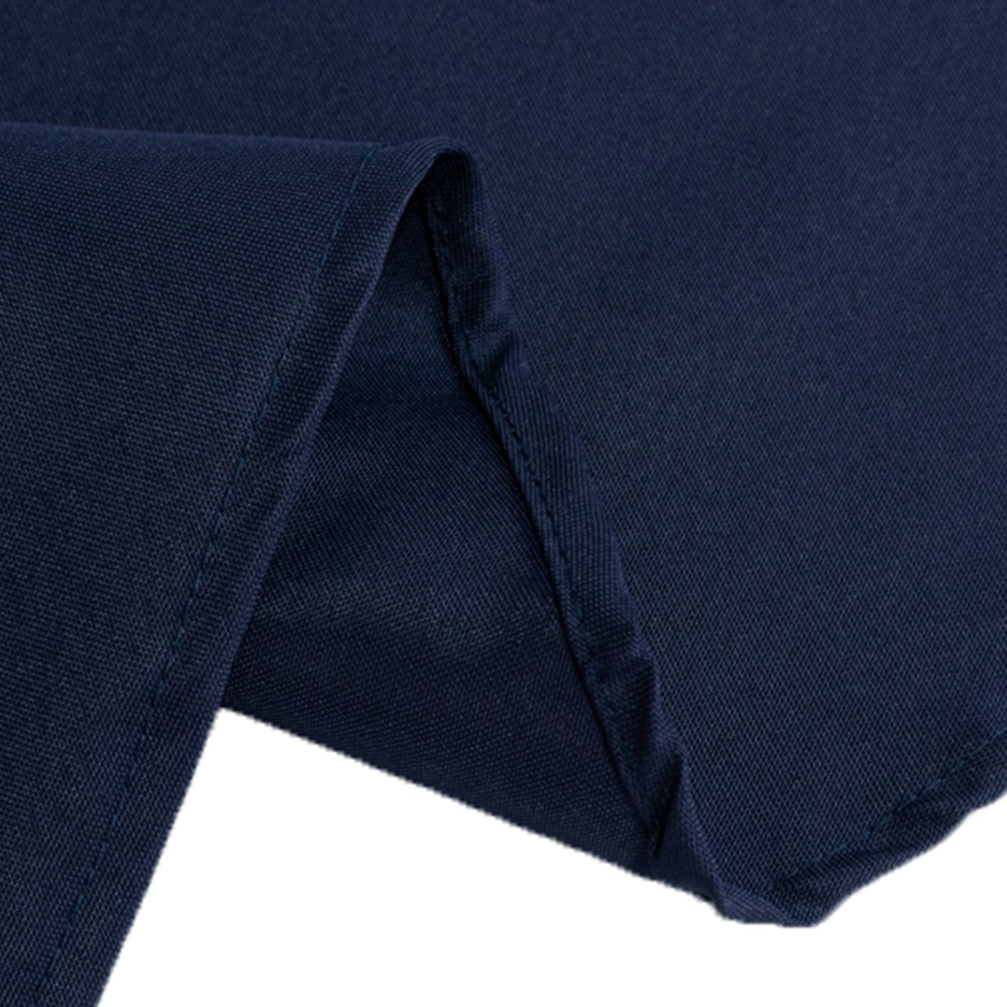 Fire Retardant Premium Polyester 90" Round Tablecloth Navy Blue - High-Performance Table Cover