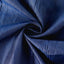 Taffeta 132" Round Tablecloth Navy Blue - Seamless Accordion Crinkle Table Cover
