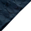 Taffeta Fabric 12"x108" Table Runner Navy Blue - 3D Leaf Petal Design