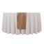 Scuba Polyester 12"x108" Table Runner Nude - Wrinkle-Free Table Linen