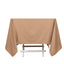 Scuba Square 70"x70" Tablecloth Nude - Wrinkle Free & Stain Resistant Table Cover
