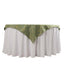 Polyester 54"x54" Table Overlay Square Tablecloth Dusty Sage Green with Gold Foil Tree Branch Pattern - Wrinkle-Resistant & Durable Table Cover