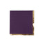 50-Pack Paper Beverage Napkins Purple with Gold Foil Edge - 2 Ply Disposable Soft 18GSM Cocktail Napkins 5"x5"