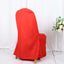 Polyester Slip On Banquet Chair Covers Red - Stain-Resistant Reusable Durable Fabric