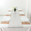 Plastic Woven Vinyl 13"x6ft Table Runner Metallic Silver - Non-Slip & Reversible Tabletop Decor