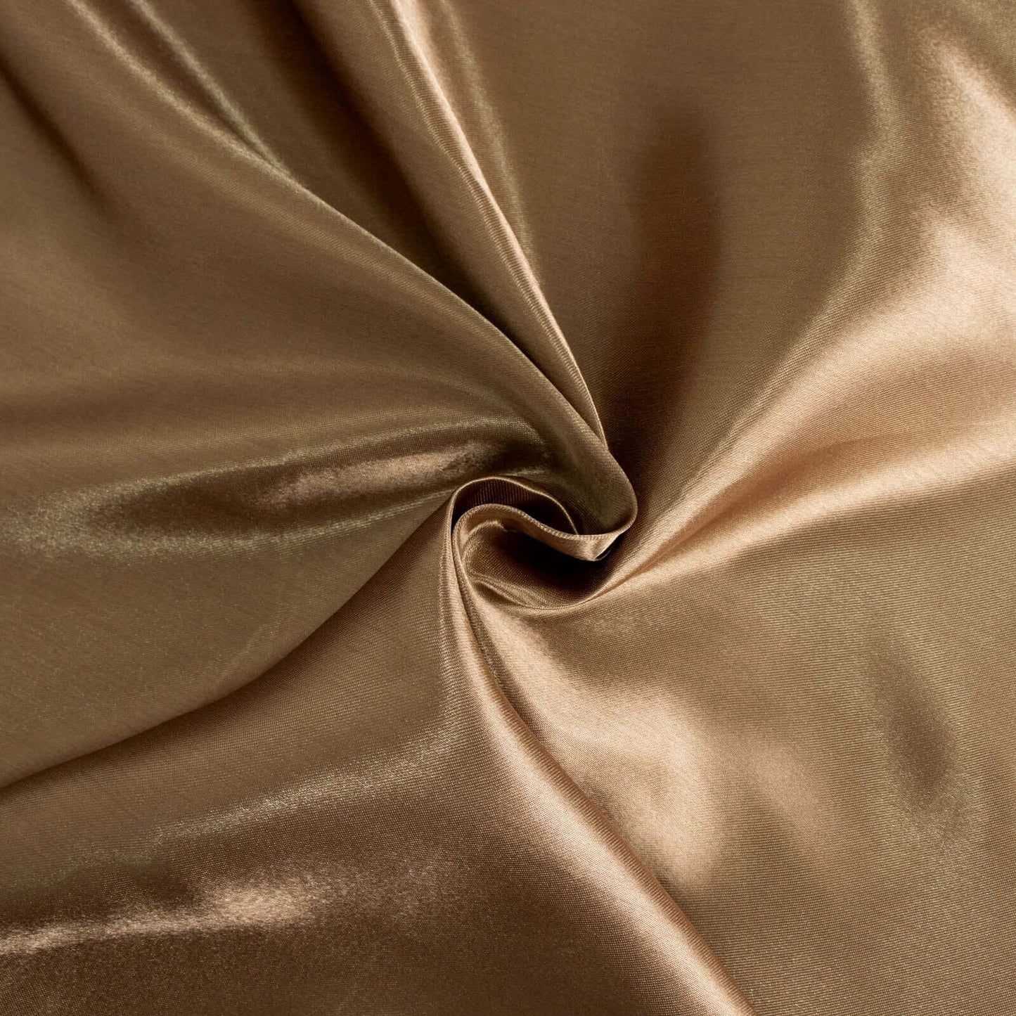 Satin 120" Round Tablecloth Taupe - Stylish Seamless Table Cover