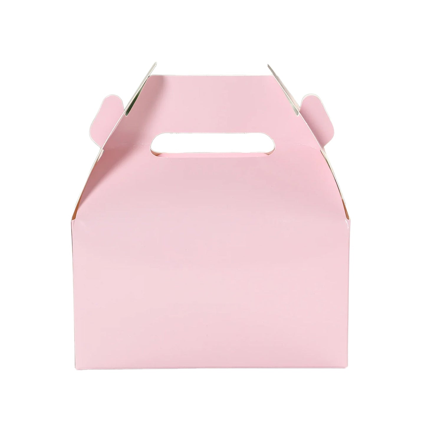 25 Pack Candy Gift Tote Gable Boxes, Blush Party Favor Treat Boxes - 6"x3.5"x7"