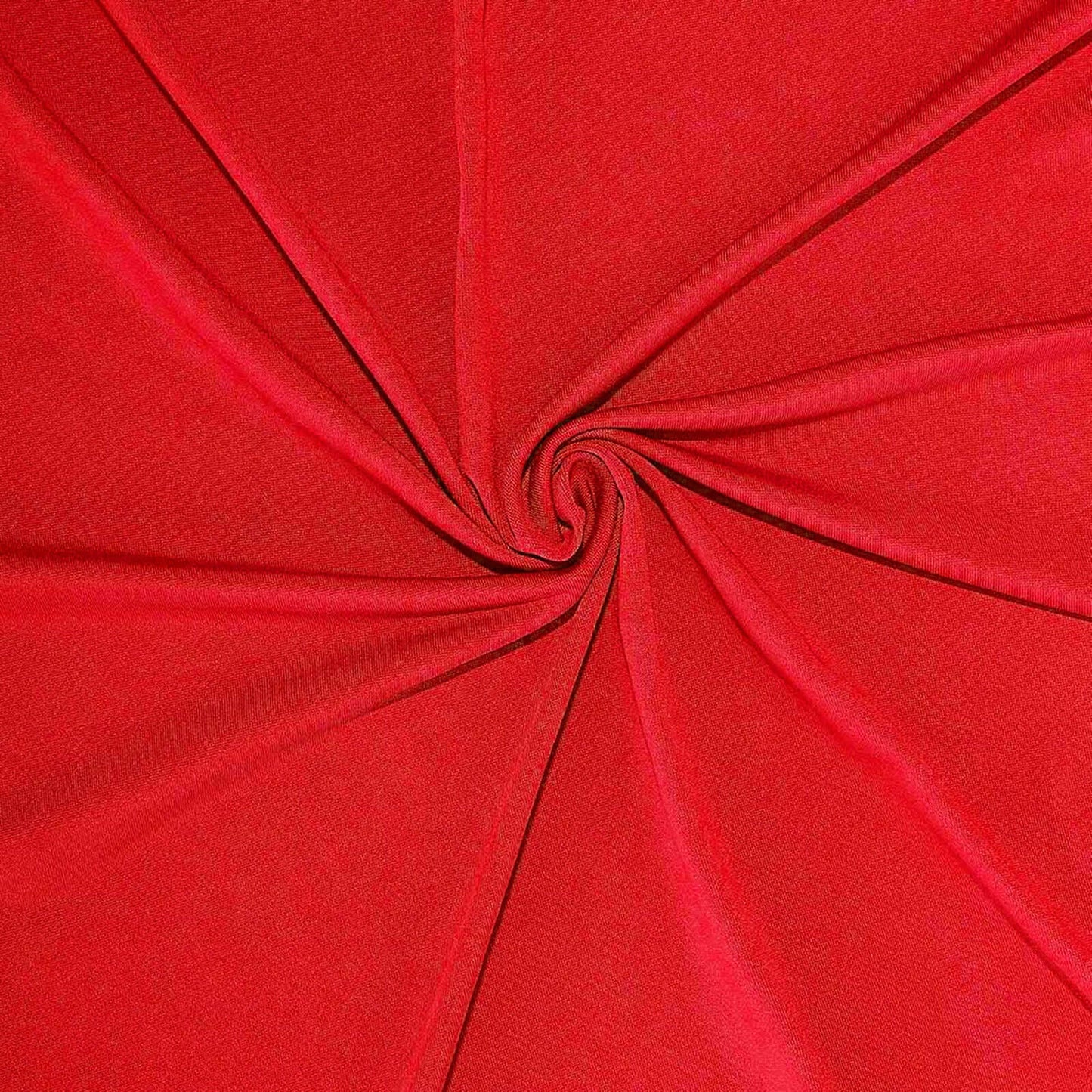Spandex 30" Round Cocktail Table Cover Red - Easy to Maintain Stretch Fitted Highboy Tablecloth - Linen Luxes
