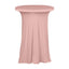 Spandex 30" Round Cocktail Table Cover Skirt Dusty Rose With Natural Wavy Drapes