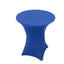 Spandex 36" Round Cocktail Table Cover Royal Blue - Easy to Maintain Stretch Fitted Highboy Tablecloth