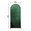 5ft Hunter Emerald Green Shimmer Tinsel Spandex Chiara Backdrop Stand Cover For Fitted Round Top Wedding Arch