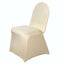 Spandex Chair Cover for Banquet Chairs Champagne - Stretch 160GSM Fabric with Slip - On Slipcover - Linen Luxes