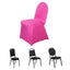 Spandex Chair Cover for Banquet Chairs Fuchsia - Stretch 160GSM Fabric with Slip - On Slipcover - Linen Luxes