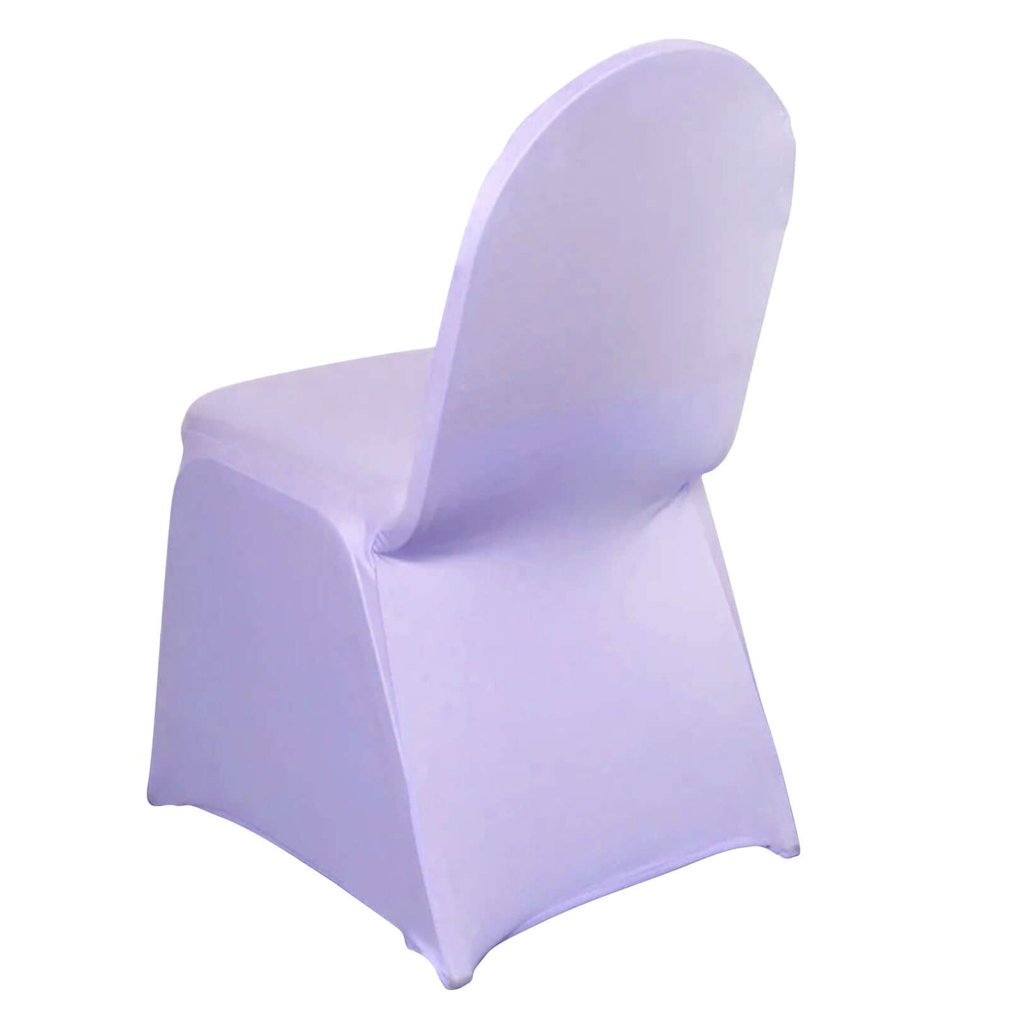Spandex Chair Cover for Banquet Chairs Lavender Lilac - Stretch 160GSM Fabric with Slip - On Slipcover - Linen Luxes