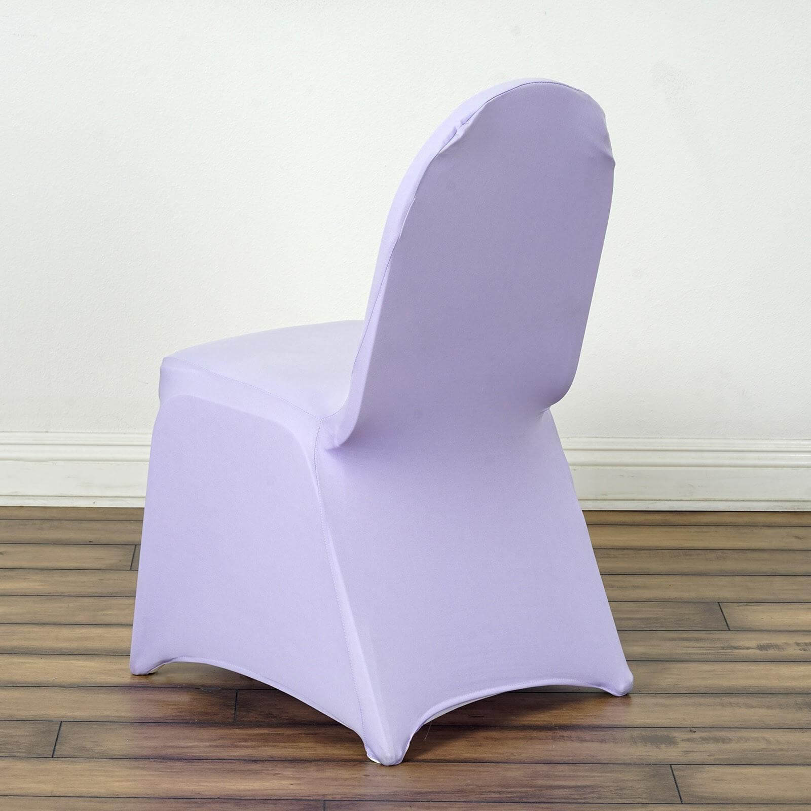Spandex Chair Cover for Banquet Chairs Lavender Lilac - Stretch 160GSM Fabric with Slip - On Slipcover - Linen Luxes