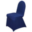 Spandex Chair Cover for Banquet Chairs Navy Blue - Stretch 160GSM Fabric with Slip - On Slipcover - Linen Luxes