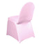 Spandex Chair Cover for Banquet Chairs Pink - Stretch 160GSM Fabric with Slip - On Slipcover - Linen Luxes