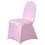 Spandex Chair Cover for Banquet Chairs Pink - Stretch 160GSM Fabric with Slip - On Slipcover - Linen Luxes