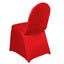 Spandex Chair Cover for Banquet Chairs Red - Stretch 160GSM Fabric with Slip - On Slipcover - Linen Luxes