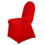 Spandex Chair Cover for Banquet Chairs Red - Stretch 160GSM Fabric with Slip - On Slipcover - Linen Luxes