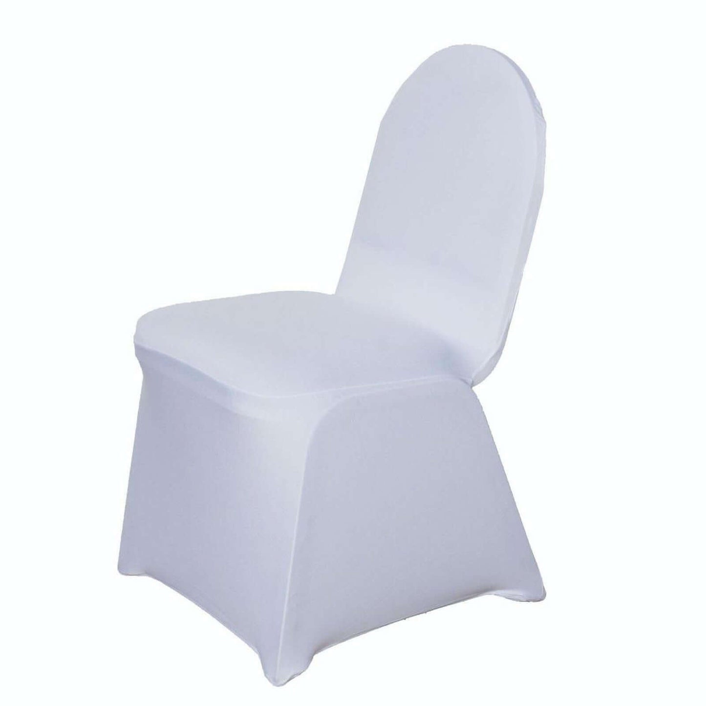 Spandex Chair Cover for Banquet Chairs White - Stylish Stretch 160GSM Fabric with Slip - On Slipcover for Sophisticated Gatherings - Linen Luxes