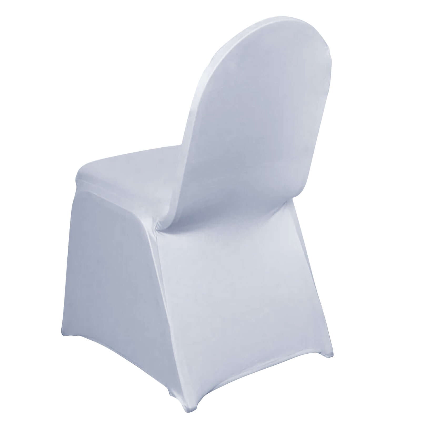 Spandex Chair Cover for Banquet Chairs White - Stylish Stretch 160GSM Fabric with Slip - On Slipcover for Sophisticated Gatherings - Linen Luxes