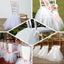 Spandex Chair Cover Skirt Tutu Style for Wedding Chairs Black - Stylish Decor for Formal Events - Linen Luxes
