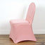 Spandex Chair Cover with Metallic Shimmer Tinsel Back for Banquet Chairs Rose Gold - Fitted Slipcover - Linen Luxes
