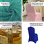 Spandex Chair Cover with Metallic Shimmer Tinsel Back for Banquet Chairs Silver - Fitted Slipcover - Linen Luxes