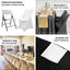 Stretch Spandex Chair Cover White for Lifetime Folding Chairs - Wrinkle Resistant Snug Fit Slipcover with Foot Pockets for Sophisticated Event Styling