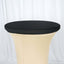 Spandex Table Top Cover Black Fitted Cocktail Topper - Wrinkle - Free Table Topper - Linen Luxes