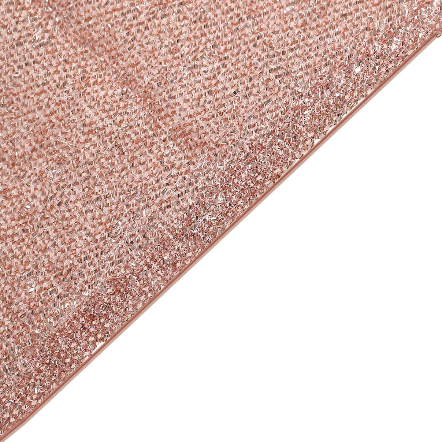 5ft Rose Gold Shimmer Tinsel Spandex Chiara Backdrop Stand Cover For Fitted Round Top Wedding Arch