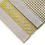 4 Pack Gold Rhinestone Mesh Velcro Backdrop Curtain Bands, Large Chair Sash Clip Tie Backs - 5"X10"