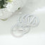 20 Pack Diamond Round Chair Sash Band Buckle Pins Silver - Timeless Rhinestone Napkin Rings 2.5"