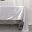 Sequin Dots Polyester 60"x126" Rectangle Tablecloth Shimmering Silver - Wrinkle Free & Sparkling Table Cover