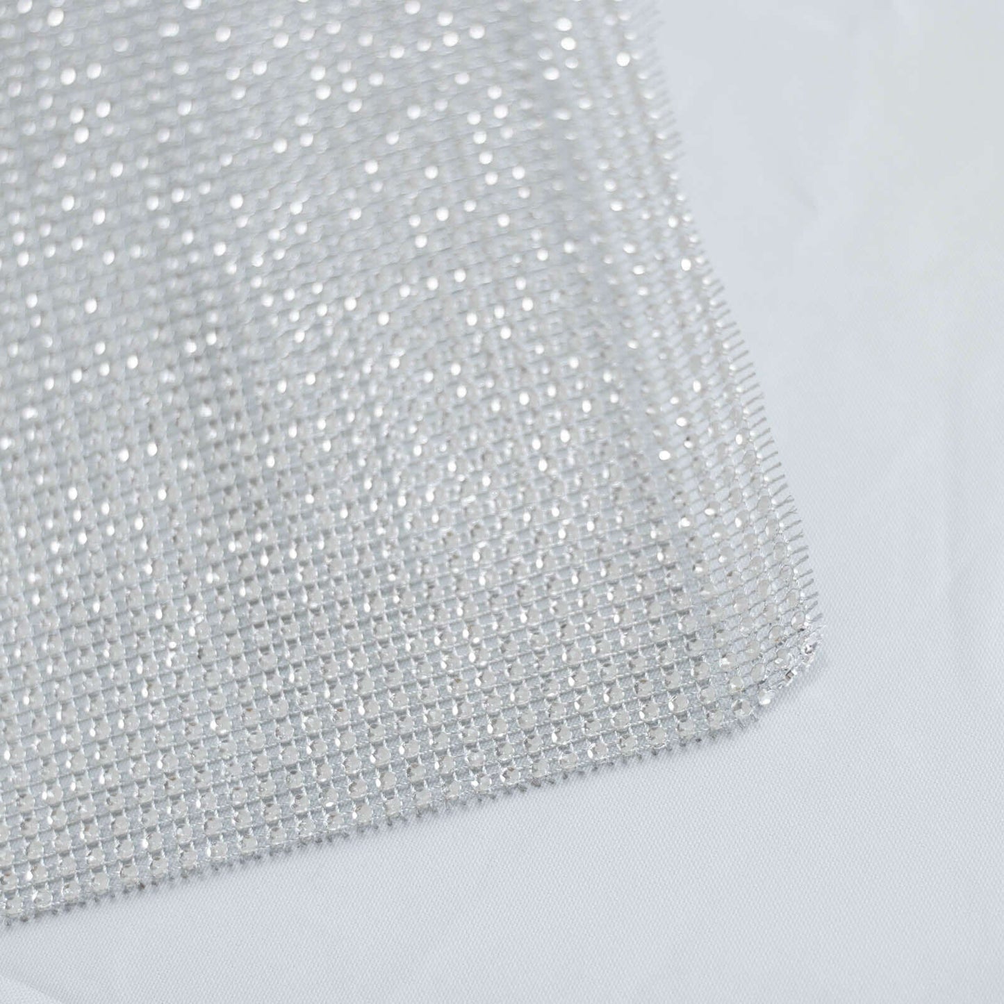 Crystal Rhinestone 10"x108" Table Runner Silver - Chic Diamond Accent