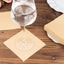 20 Pack Linen-Like Paper 5"x5" Napkins Natural - Highly Absorbent Airlaid Napkins