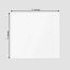 2-Pack Acrylic Plexiglass Sheets Top Plates White Square - Protective Film Coating 11" 3mm Thick