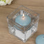 12 Pack 3" Dusty Blue Floating Candles, Unscented Dripless Wax Discs for Centerpieces